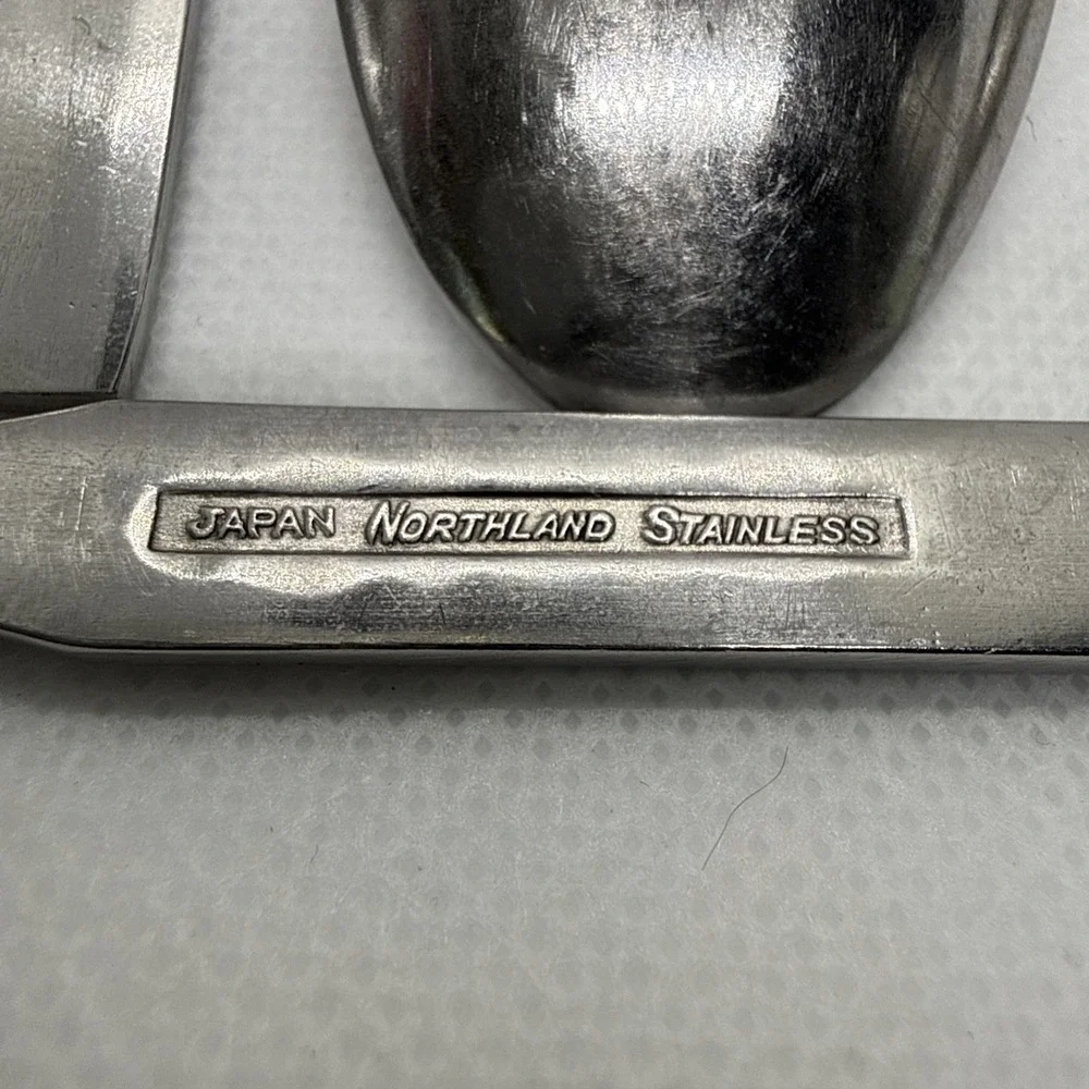 Set - 8 Iced Tea Parfait Stainless Steel Spoons Impulse Pattern Northland Oneida